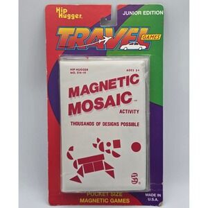 Vintage Travel Toy 1998 Hip Hugger Magnetic Mosaic Junior Edition No. 514 90s